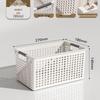 Nordic White Plastic Kitchen Storage Basket