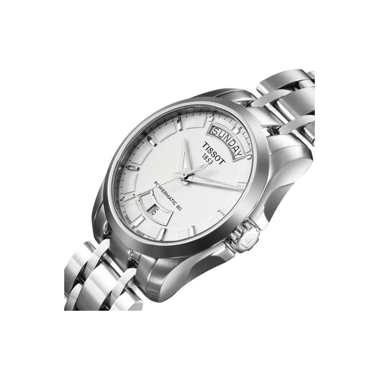 Tissot Kutu Collection Movimento Meccanico Automatico Resistenza all'Acqua 100m Orologi da Uomo Orologio 39mm Quadrante Argento T035.407.11.031.01-