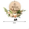 Elegant Floral Welcome Wreath for Spring Weddings and Home Decor