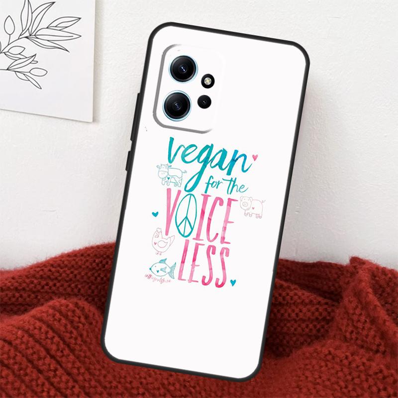 Vegan Inspiration Case For Xiaomi Redmi Note 14 13 10 11 12 15 Pro Plus Cover For Redmi 15 14C 12C 10C 13C 15C
