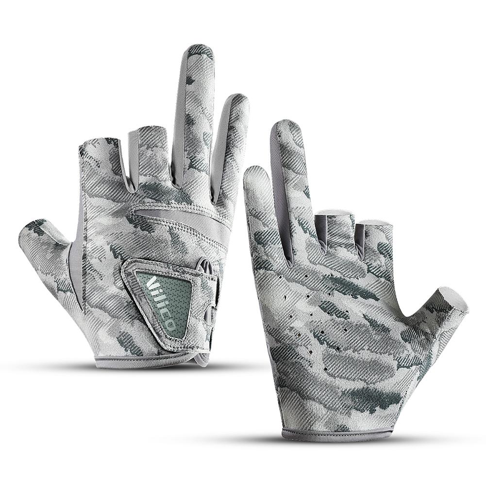 Fishing Gloves for Men Breathable Summer Sun Protection Gloves Adjustable Angling Cycling Sports Gloves Fly Fishing Accessories