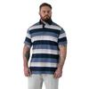 Duke Mens Willis D555 Stripe Kingsize Rugby Polo Shirt