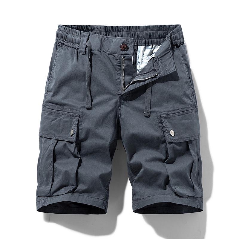 Men's Retro Multi-Pocket Loose Cargo Shorts 079 - Trendy Summer Style