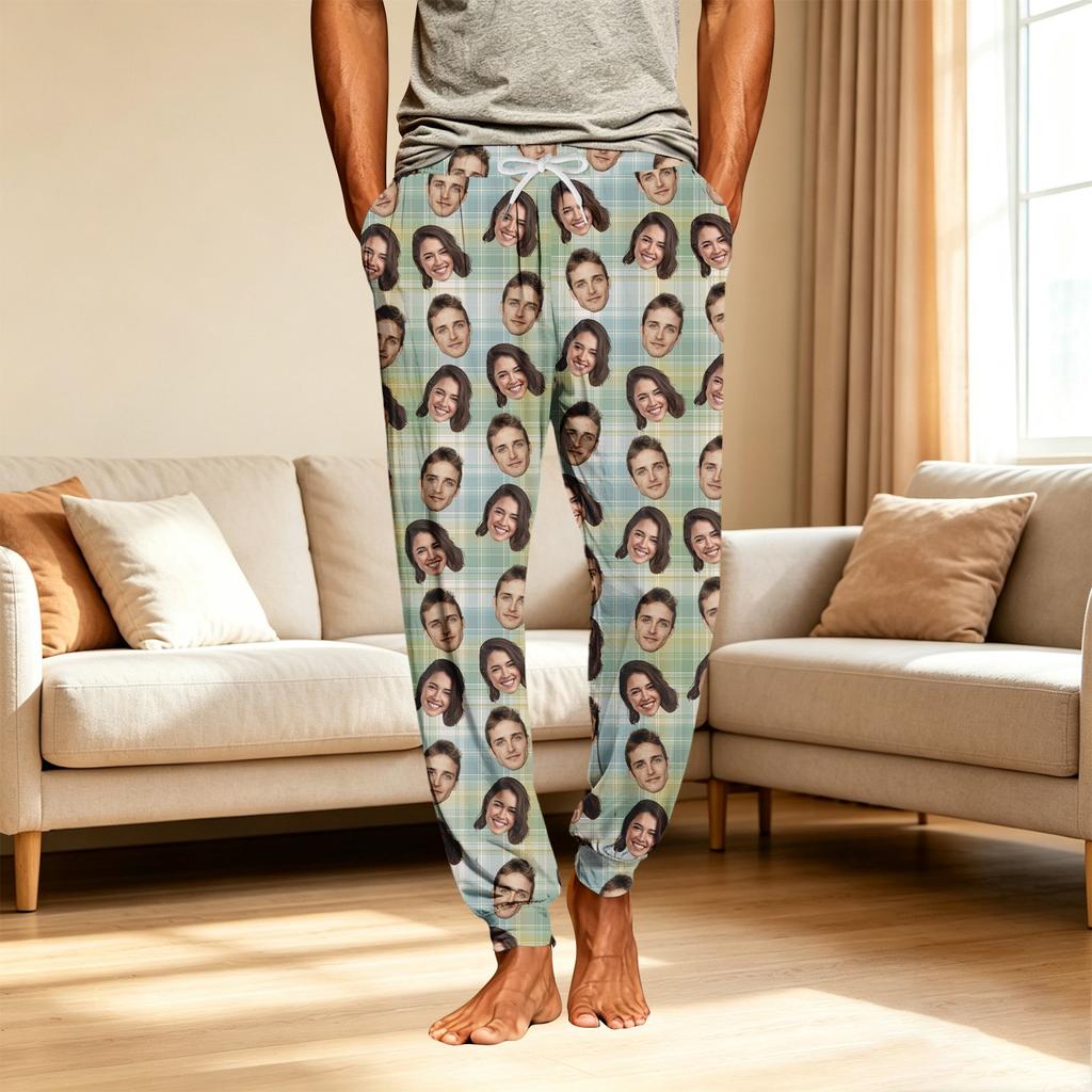 Men's Pajama Pants with Pockets - Casual Pants for Home Sleepwear