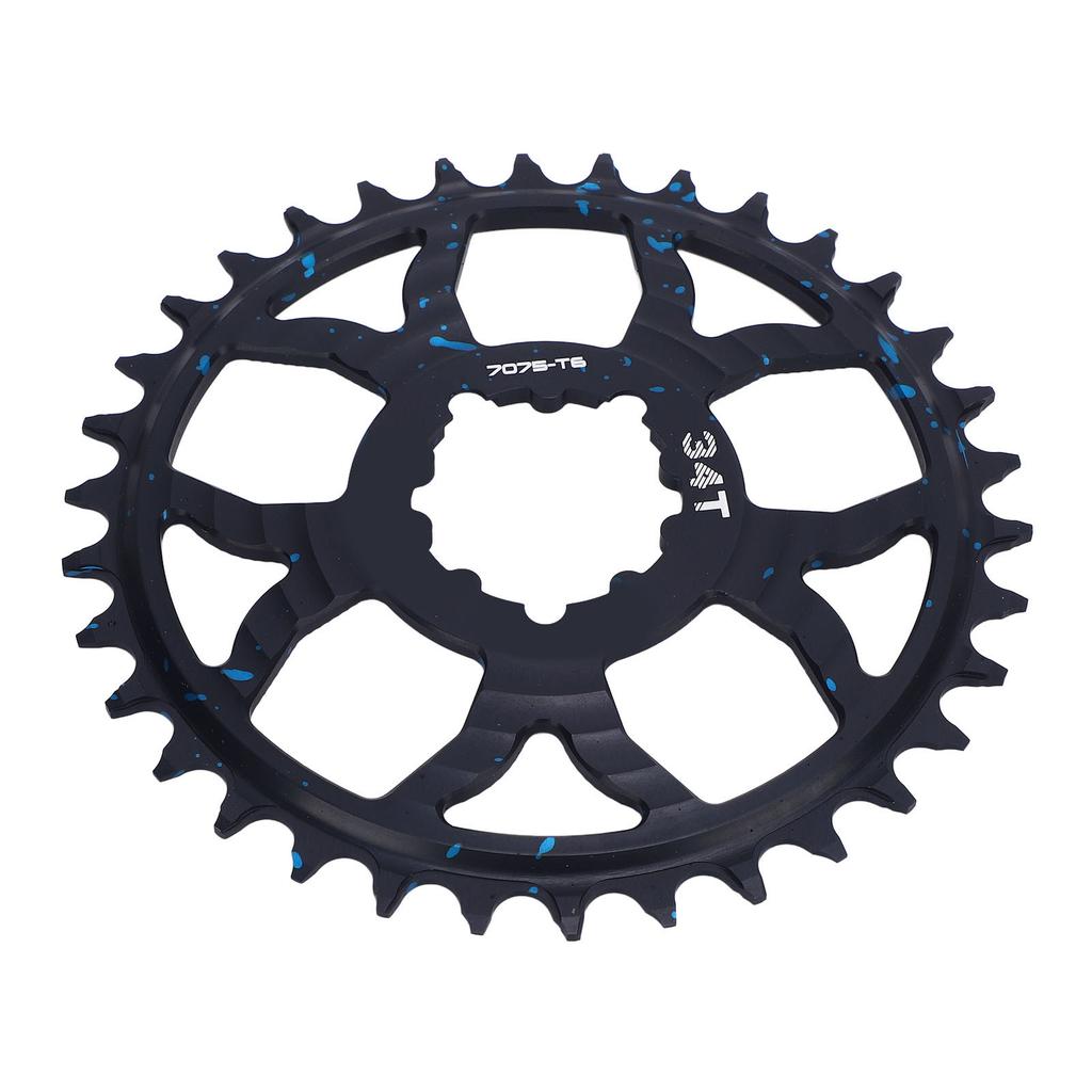 34T Bike Chainring 7075 Aluminum Alloy Positive Negative Tooth Round Chainwheel for GXP Road Bikes