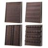Elegant PU Leather Jewelry Stand For Necklaces Rings Earrings Display And Storage With Foldable Design