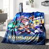Name Custom Saint Seiya Print Flannel Blanket High Quality Warm Comfortable Cover for All Seasons Perfect for Gifts Home Decor