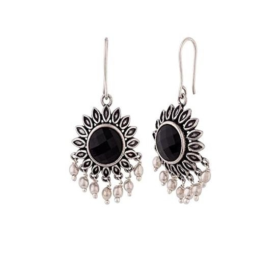 Essentials Round Cut Gem Earrings 4.2 cm