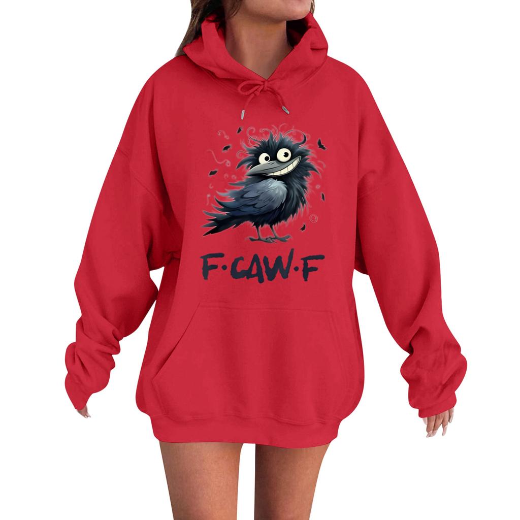 Women's Fashion Casual Long Sleeve Loose Printed Sweatshirt