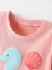 Summer 2026 Girls' Animal Print Short-Sleeve T-Shirt - European and American Fashion, Round Neck Children's Tee