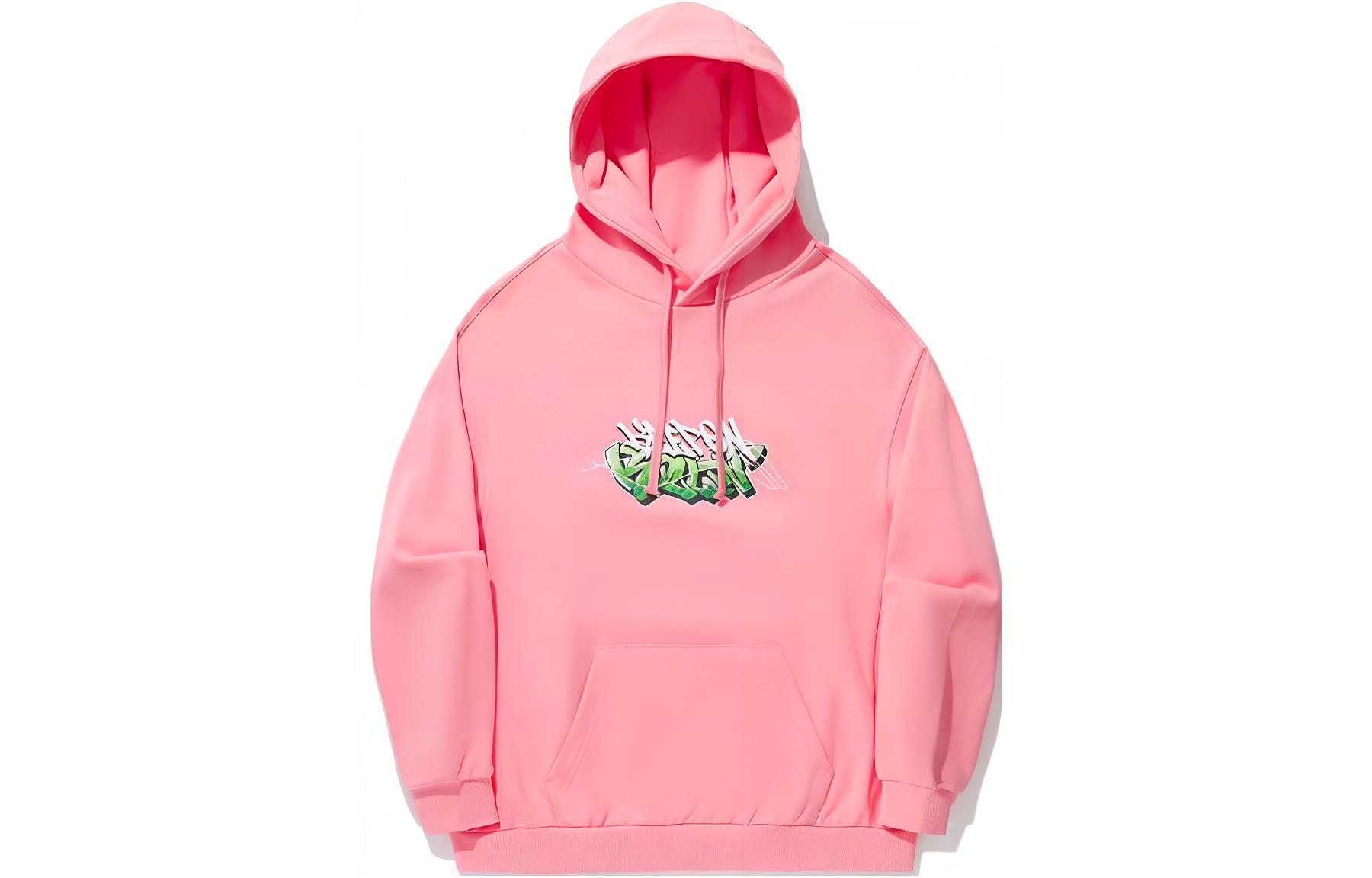 Li Ning Sweatshirt Unisex Peach Rouge Pink AWDU313-3 M