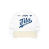 Fila Fusion Letter Logo Print Color Block Retro Sports Color-Blocked Stand Collar Knitted Long Sleeve Jacket Women jackets White Pink T11W232502F-IV