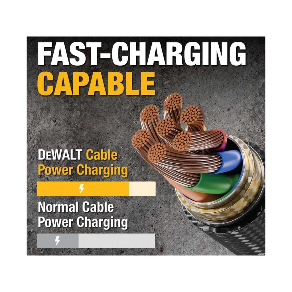 Dewalt Telecoms Reinforced Charging Cable