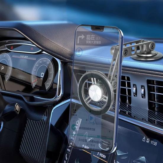 Vacuum Magnetic Phone Holder Suction Cup Phone for Car Strong Mount Foldable Cell