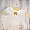 [KIMnyang_deng] White Chiffon Lace Ribbon Puppy, Cat Cape Photo Props