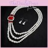 Rhinestone Accessory Bridal Embellished Pearl Necklace For Wedding Dress Decor