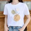 Womens Trendy Short Sleeve Tshirt Cartoon Plant Beach Print Casual Graphic Regular Fit Womens Clothing Fashion T Shirts