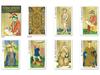 Nichiyu Mini Tarot 78 Cards for Fortune Telling Tarot with Japanese Instruction Manual Cards, [Miniature Visconti-Sforza <Lo Scarabeo>] "Pocket