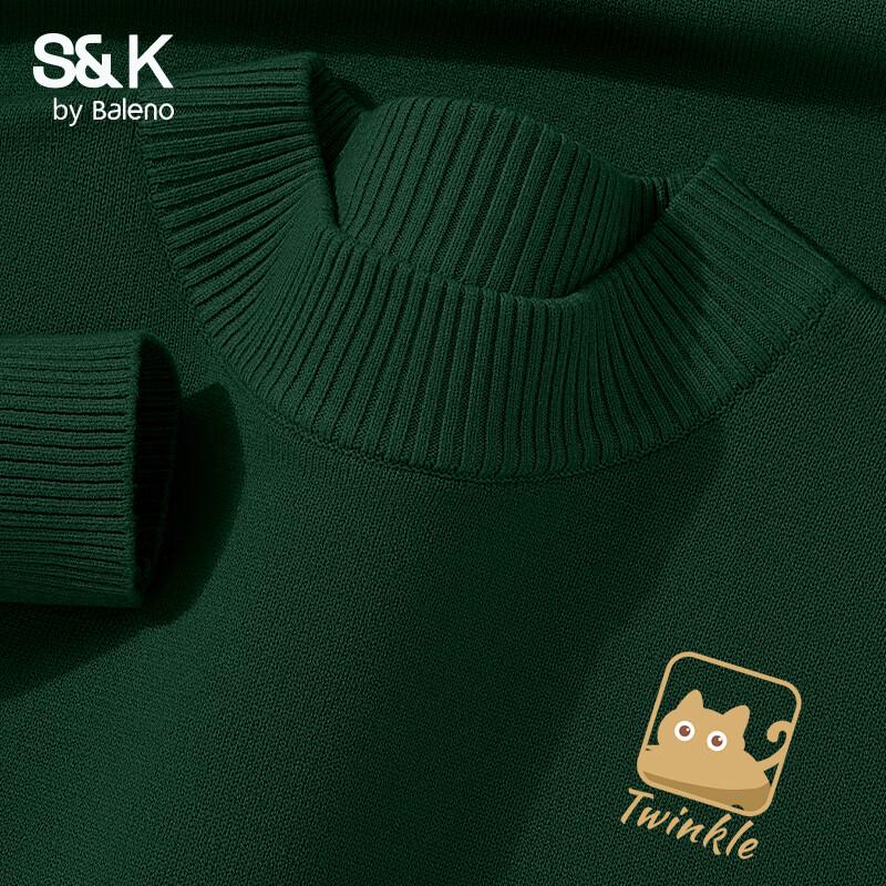 Baleno Men's S&K Series Half-Turtleneck Knit Sweater