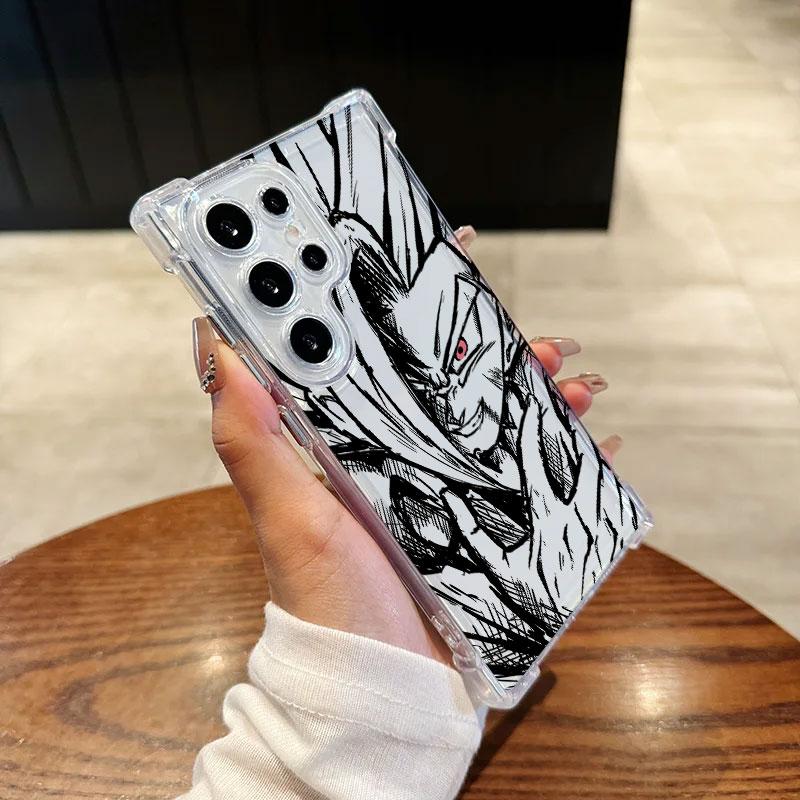 

Phone Case For Samsung Galaxy S25 FE S26 S24 S23 S22 S21 S20 Ultra S26 Plus S25FE 5G Clear Cover Vegetto Son Goku Piccolo Anime Galaxy S23 Ultra