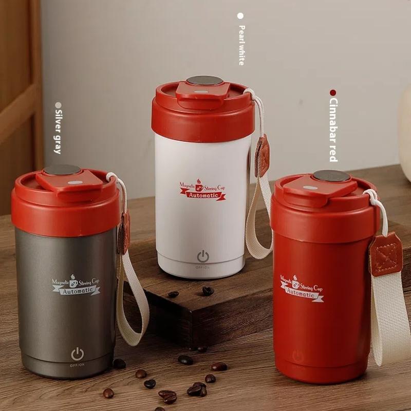 Fully Automatic Magnetic Stirring Cup, Smart Cup with Temperature Display, and Built-in Self-stirring Mechanism