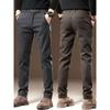 Foreign Trade Surplus Lyocell Tencel Stretch Casual Pants for Men, Spring and Autumn Slim Straight Business Trousers, Simple Long Pants