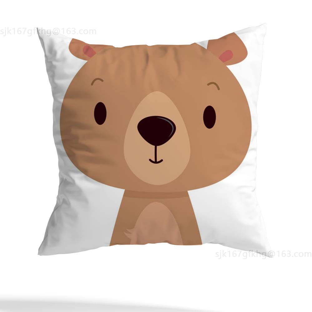 Cute Cartoon Animal pillow cover living room sofa cushion cover bedroom room bed pillow cover home decoration