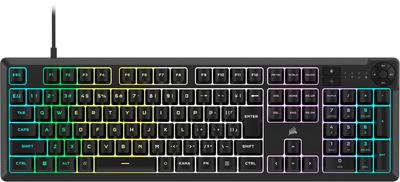 CORSAIR K55 CORE RGB Gaming Keyboard iCUE Compatible 10 Zones RGB 4 Dedicated Media Keys Quiet and Responsive Switches 300ml Splashproof CH-9226C65-JP