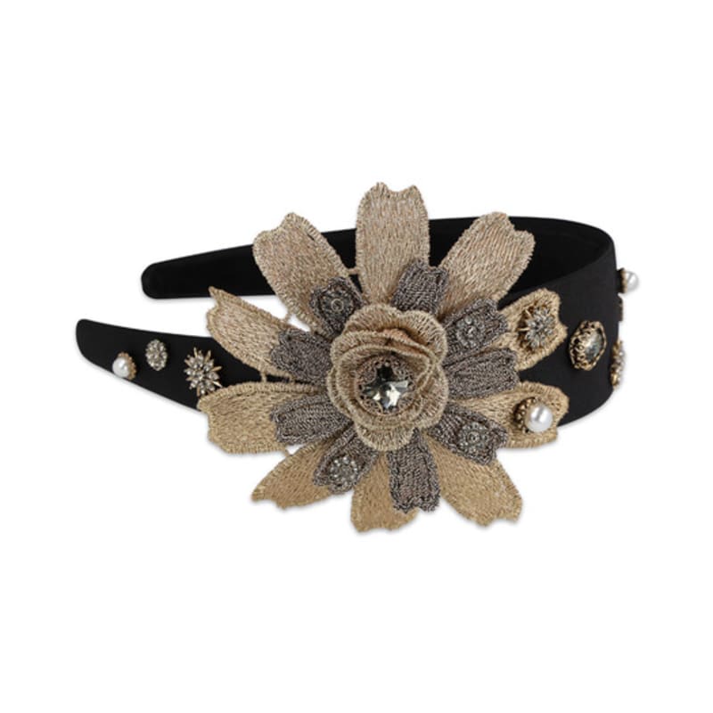 

MELA BIANCA Зеленая повязка для волос Gold Beige