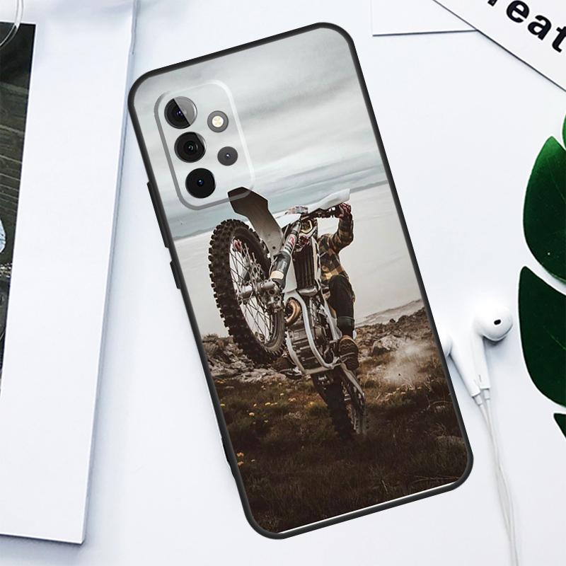 Custodia per telefono Moto Cross motorcycle sports Per Samsung Galaxy A13 A53 A33 A54 A34 A14 A55 A35 A15 A05 A06 A16 A22 A32 A52
