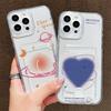 Card Slot Holder Silicone Wallet Pocket Case For Oppo Reno 12F 13F Xiaomi Redmi Note 14 13 Samsung A54 A24 A34 iPhone 13 17 Cover Clear Phone Bumper
