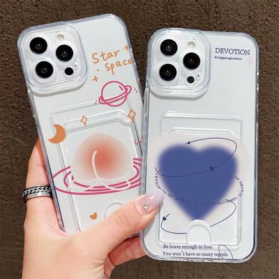 Suport Slot Card Portofel Silicon Buzunar Husă Pentru Oppo Reno 12F 13F Xiaomi Redmi Note 14 13 Samsung A54 A24 A34 iPhone 13 17 Husă Transparentă Bumper Telefon