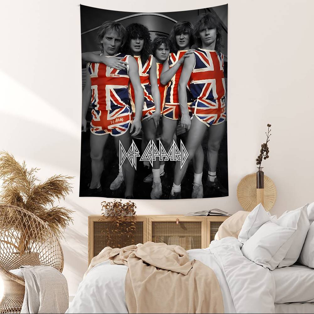 Classic Band Def Lleppard Classic Colorful Tapestry Wall Hanging Bohemian Wall Tapestries Mandala Wall Hanging Sheets