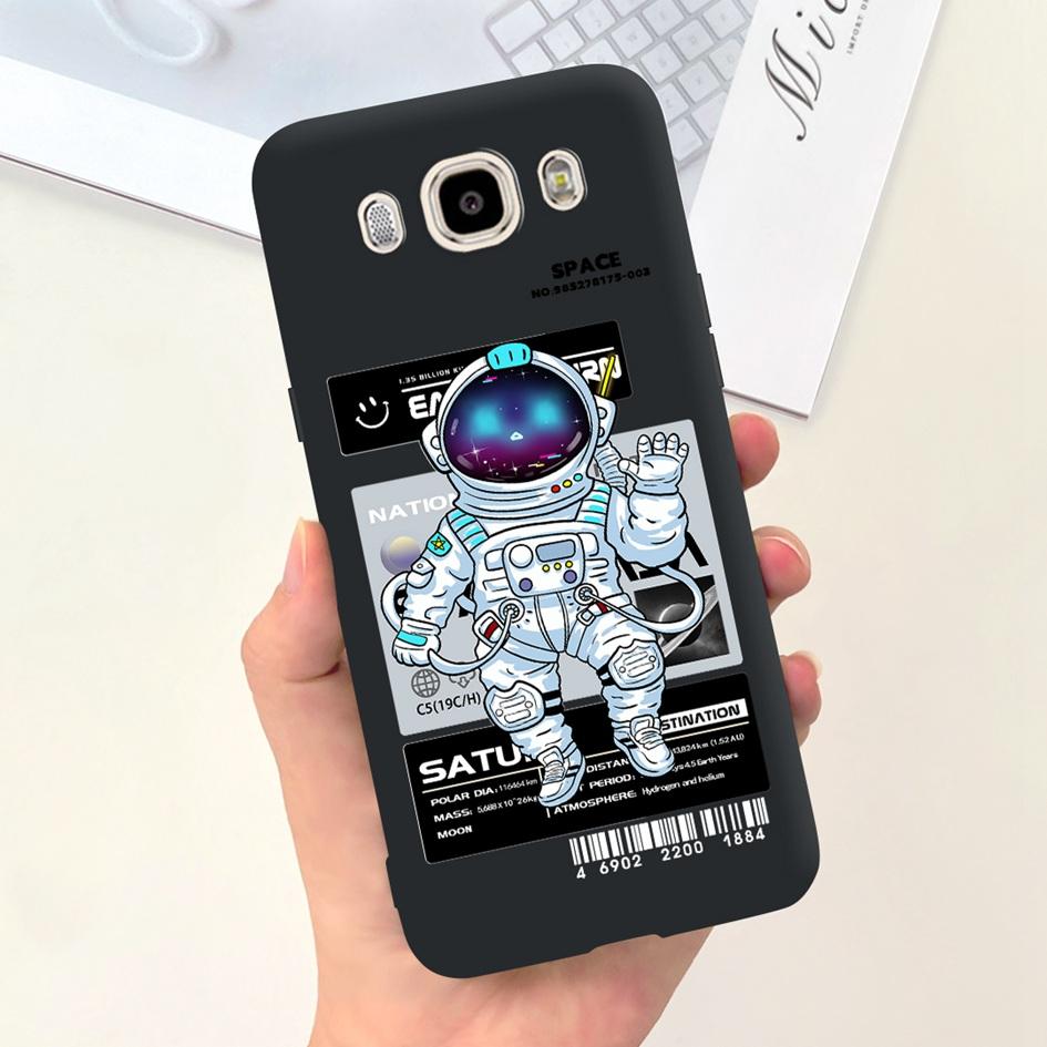 For Samsung Galaxy J7 J5 J3 2016 Case SM-J320F J510F J710F Phone Cover Cute Astronaut Silicone Bumper For Samsung J2 2016 Fundas