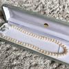 Used Daimaru Department Store Akoya Pearl Pearl Necklace Pearl Silver Engraved 6.5-7mm Pearl Necklace Jewelry