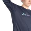 PHITEN Long Sleeve T-Shirt, Lame Gradation, Navy Blue, 3124JG63000 (Navy/L/Men's, Women's)