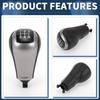 5 Speed Manual Gear Shift Knob, Front Automotive Gearbox Stick Shifter Lever Knob No.77299TA0A01ZA for Honda Accord 2008-2012 Plastic Black, 1 Pc