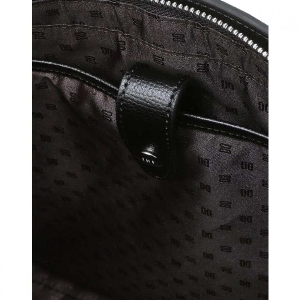 Daks Black Solid Cowhide Briefcase Dbba6f333bk