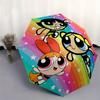 1pc Powerpuff Girls Automatic Opening/Closing Umbrella - Portable 3-Fold Design, 8-Rib Outdoor Umbrella - Ideal Gift for Fans, Travelers, Daily U