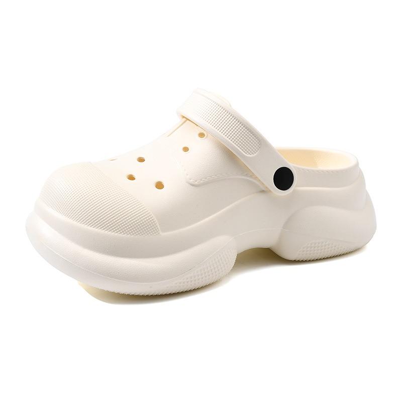 Classic Cloud Thick-soled Hole Shoes Female Cute Sweet Baotou Beach Cool Slippers Female