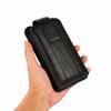 Custodia a doppia tasca in pelle per due cellulari, con clip da cintura, per iPhone 16, 15, 13, 12 Pro, Samsung S24, S23, S22, Redmi, Oppo, marsupio da uomo