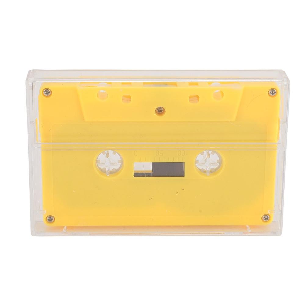 Clear Case Blank Cassette Tapes Yellow Audio Cassette Tape Cassette Player Tape Cassette Player