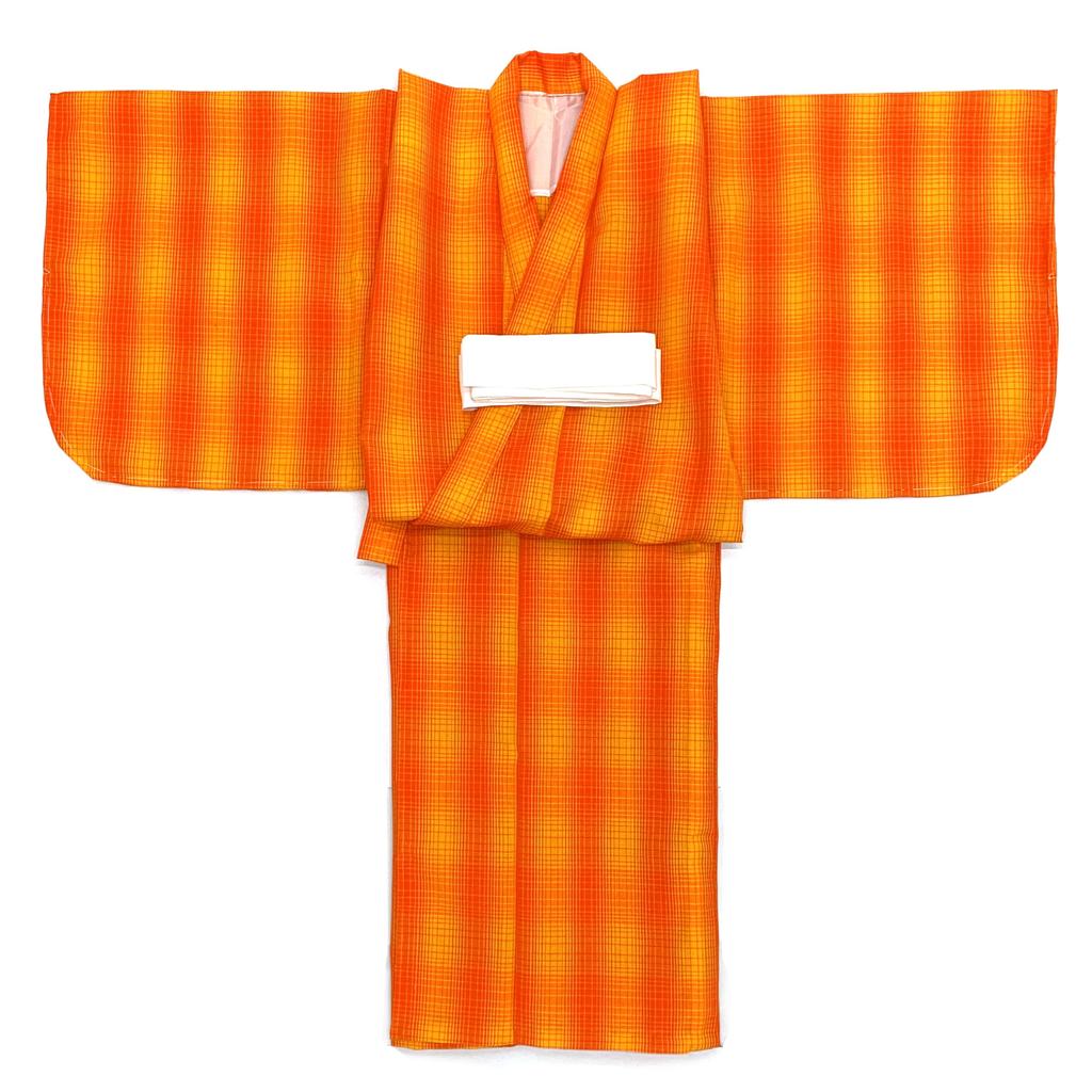 Muromachi Kimono 100cm Girls Kimono Ensemble for New Acrylic Wool and Obi Set [Kyoto st. ] Children's Year's Day, Doll's Festival, etc. Kimono, Haori,