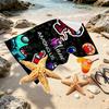 Custom Name Personalized Among Us Print Beach Towel, for Trip Camping Beach Party Home Decor, Birthday Gift for Family & Friends