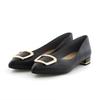 HIMIKO/Himiko/[WEB Exclusive] Buckle Design Low Heel Pumps/640004 Black 240