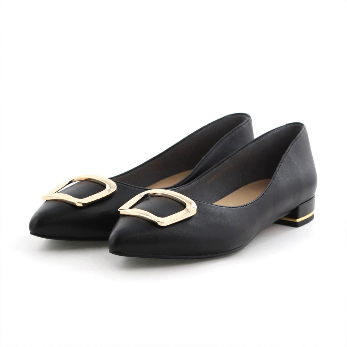 

HIMIKO/Himiko/[WEB Exclusive] Buckle Design Low Heel Pumps/640004 Black 240
