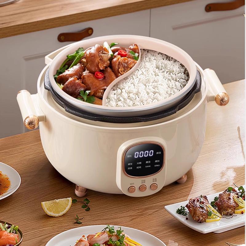 220V Domowy Garnek Ciśnieniowy z Emalią Ceramiczną Kaczka Mandarynka Pęcherzyk Żółciowy Podwójny Pęcherzyk Jedno Naczynie Trzy Zastosowania