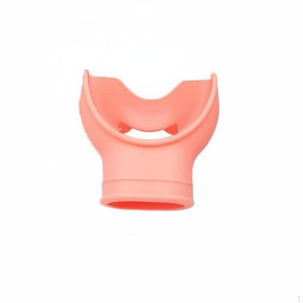 Diving Snorkel Mouthpiece, Silicone, Universal Connector, AntiLeak for Underwater Red