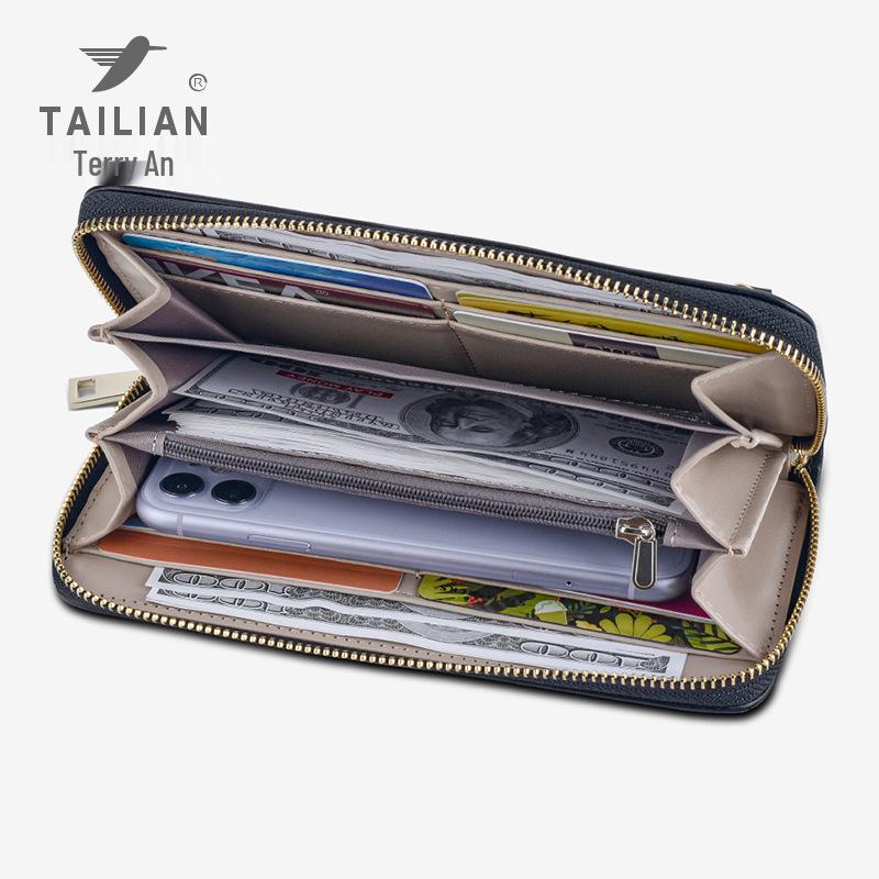 Tailian Women's Multifunctional Zipper Wallet and Card Holder Clutch