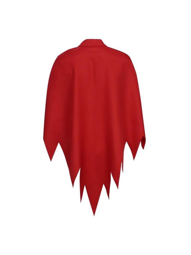 Red Devil Horn Halloween Cosplay Cloak - Unisex Cape In Stock